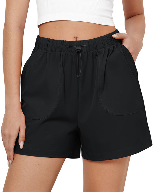 Texairon High Waist Gym Shorts for Women Quick Dry Running Yoga Workout Athletic Shorts with Pockets